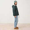 Parka r&eacute;versible vert femme
