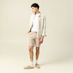 Short droit avec cordon beige homme