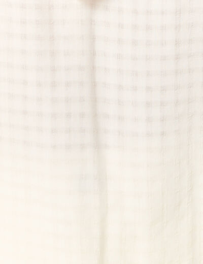 Blouse manches longues creme femme
