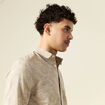 Chemise manches longues beige homme