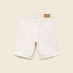 Bermuda en jean coton denim blanc homme