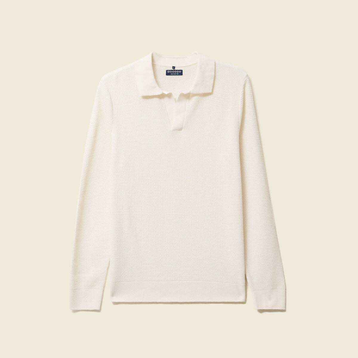 Pull manches longues ecru homme