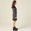 Robe pull éco-responsable noir femme