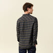 Chemise col classique manches longues vert kaki homme