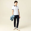 Polo éco-responsable vert olive homme
