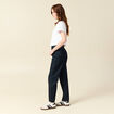 Jeans straight taille haute denim brut rinse femme