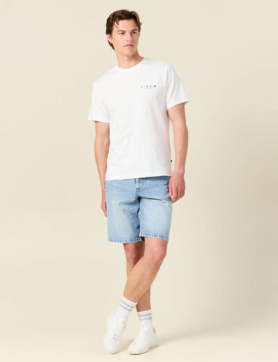 T-shirt éco-responsable ecru homme