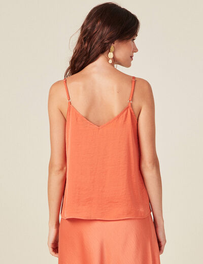 Caraco éco-responsable orange foncé femme
