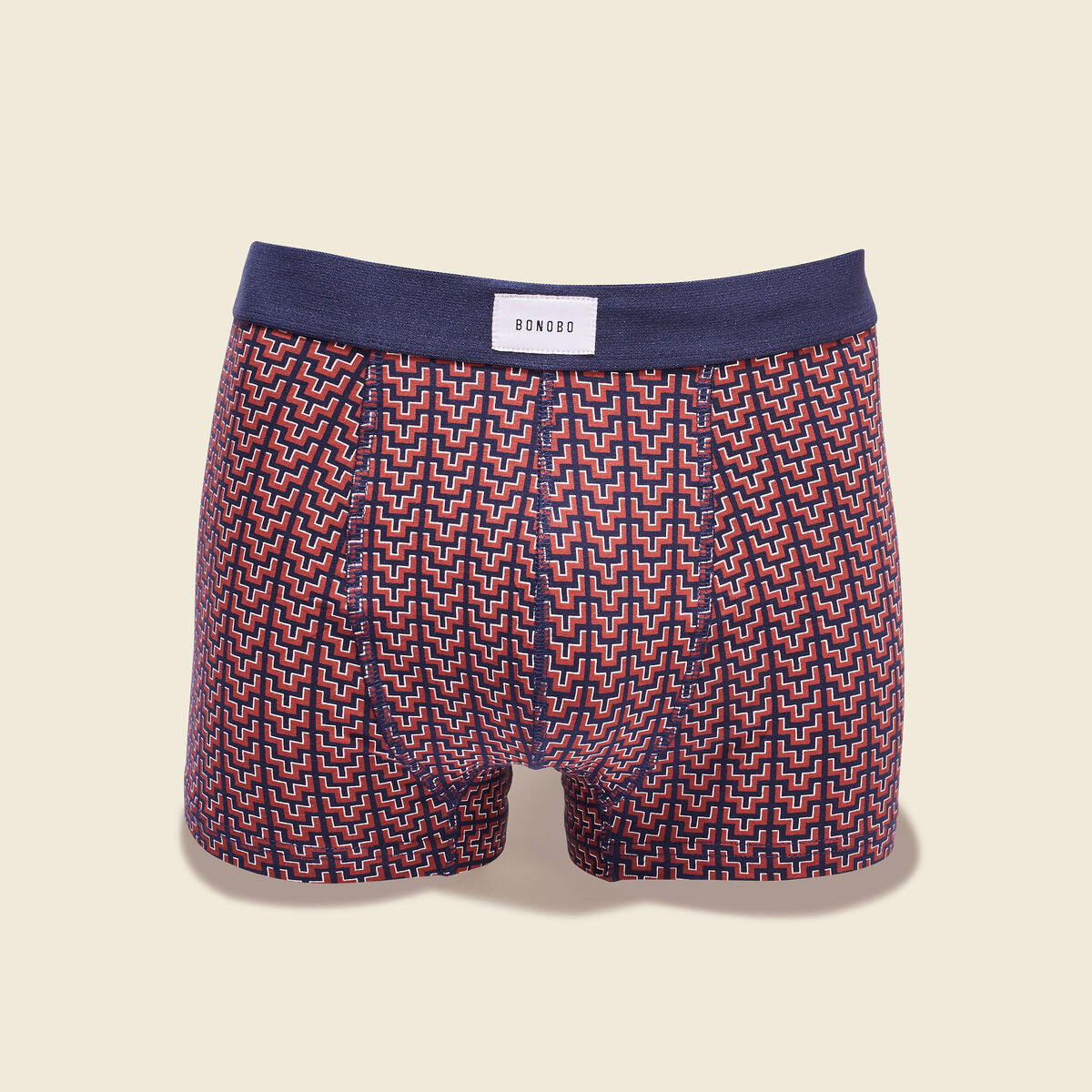 Lot 2 boxers marron cognac homme