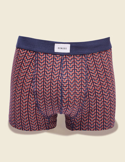 Lot 2 boxers marron cognac homme