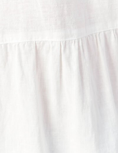 Chemise manches longues ecru femme