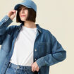 Surchemise en jean denim used femme