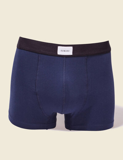 Lot 3 boxers bleu pétrole homme