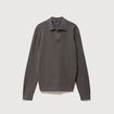 Pull manches longues vert fonc&eacute; homme