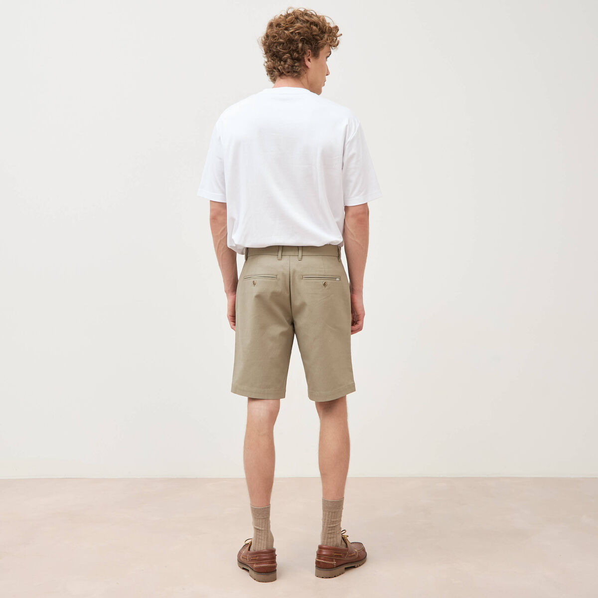 Bermuda vert kaki homme