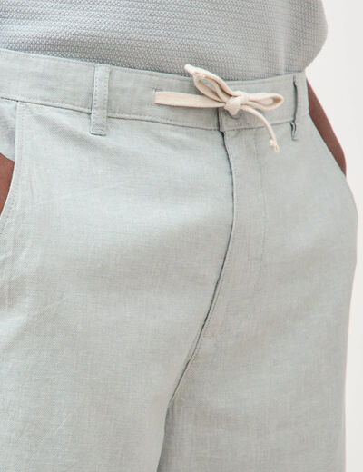 Bermuda vert clair homme