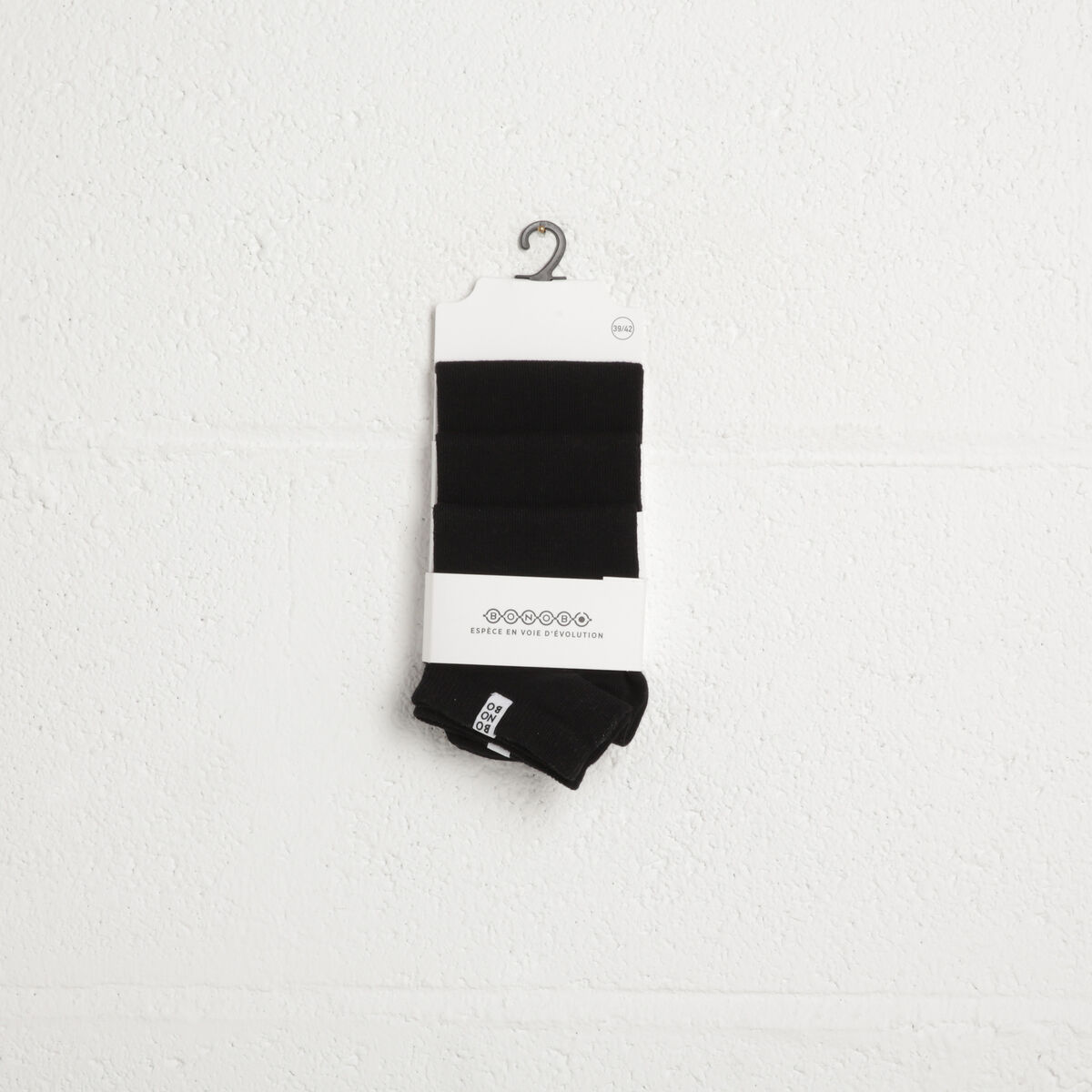 Lot 3 paires chaussettes noir homme