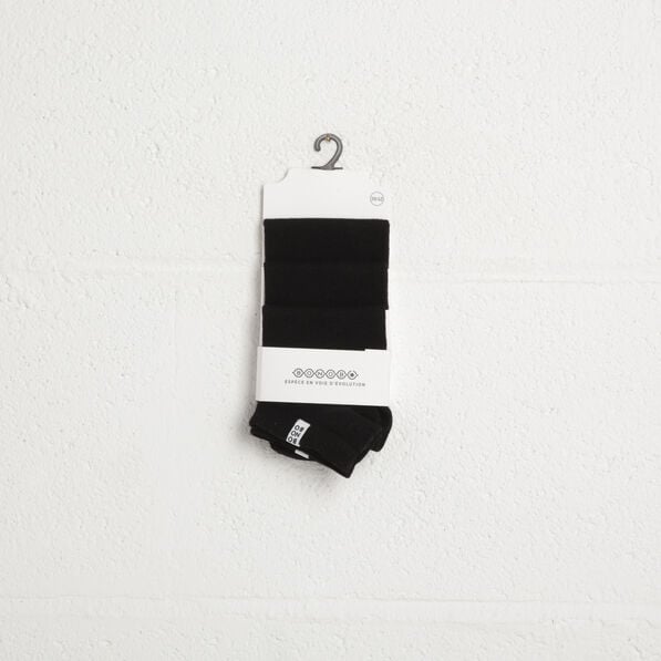 lot 3 paires chaussettes noir homme Lot 3 paires chaussettes noir homme