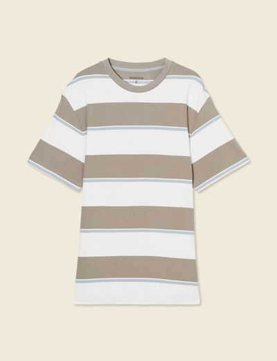 T-shirt manches courtes vert kaki homme
