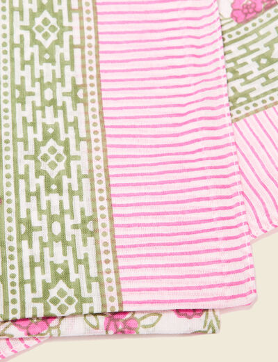 Foulard rose fushia femme