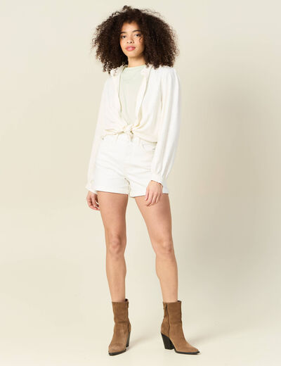 T-shirt manches courtes vert pastel femme