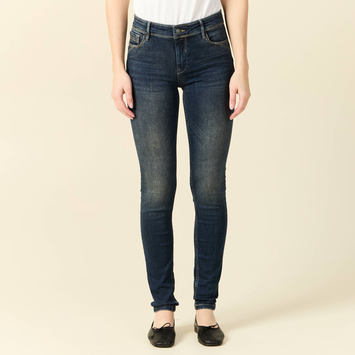 Jeans Marylin - skinny push up denim brut femme