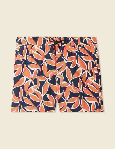 Short de bain orange homme