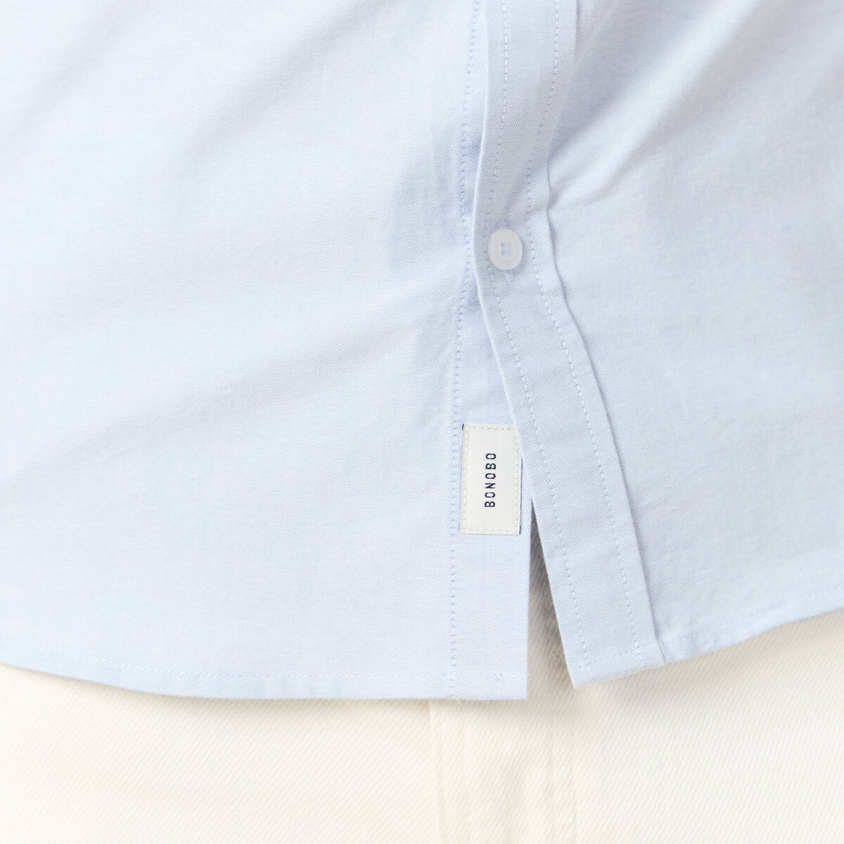 Chemise manches longues bleu clair homme