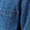 Surchemise en jeans coton coupe droite denim stone homme