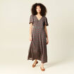 Robe longue éco-responsable noir femme