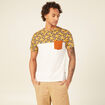 T-shirt manches courtes jaune homme