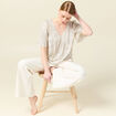 Blouse manches courtes blanc femme