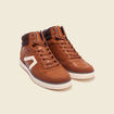 Baskets montantes à lacets marron foncé homme