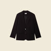 Veste blazer droite noir femme