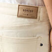 Jeans straight 5 poches ecru homme