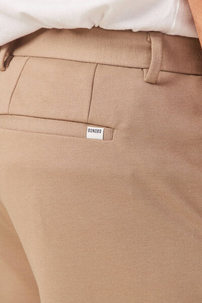 Pantalon chino slim beige homme
