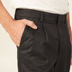 Pantalon chino droit noir homme
