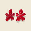 Boucles d'oreilles rouge femme
