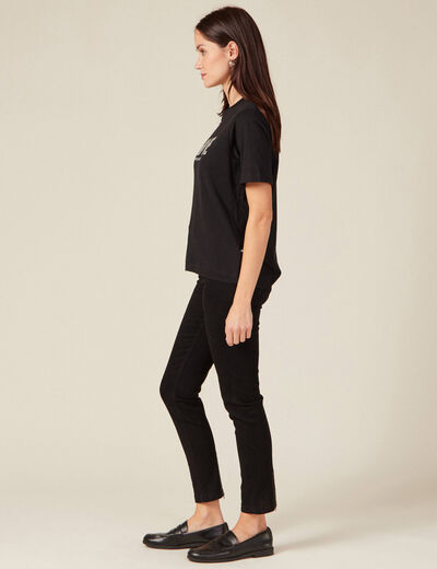 T-shirt SmileyWorld noir femme