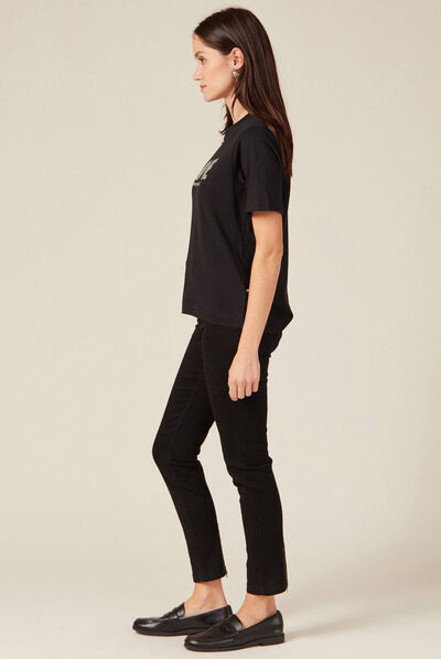T-shirt SmileyWorld noir femme