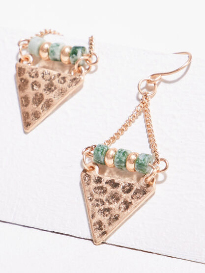 Boucles doreilles pendantes couleur or femme