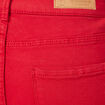 Pantalon slim rouge foncé femme