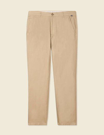Pantalon chino taupe homme