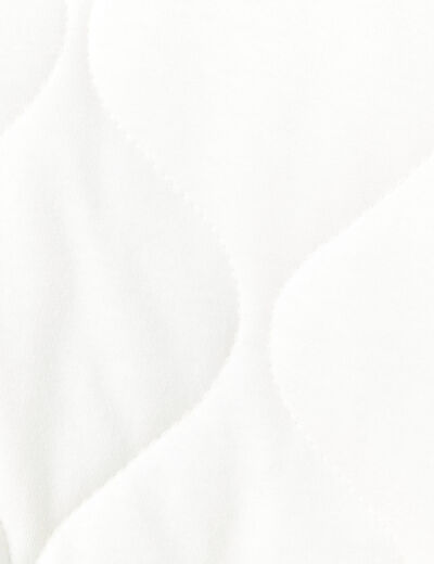 Gilet matelassé ecru femme