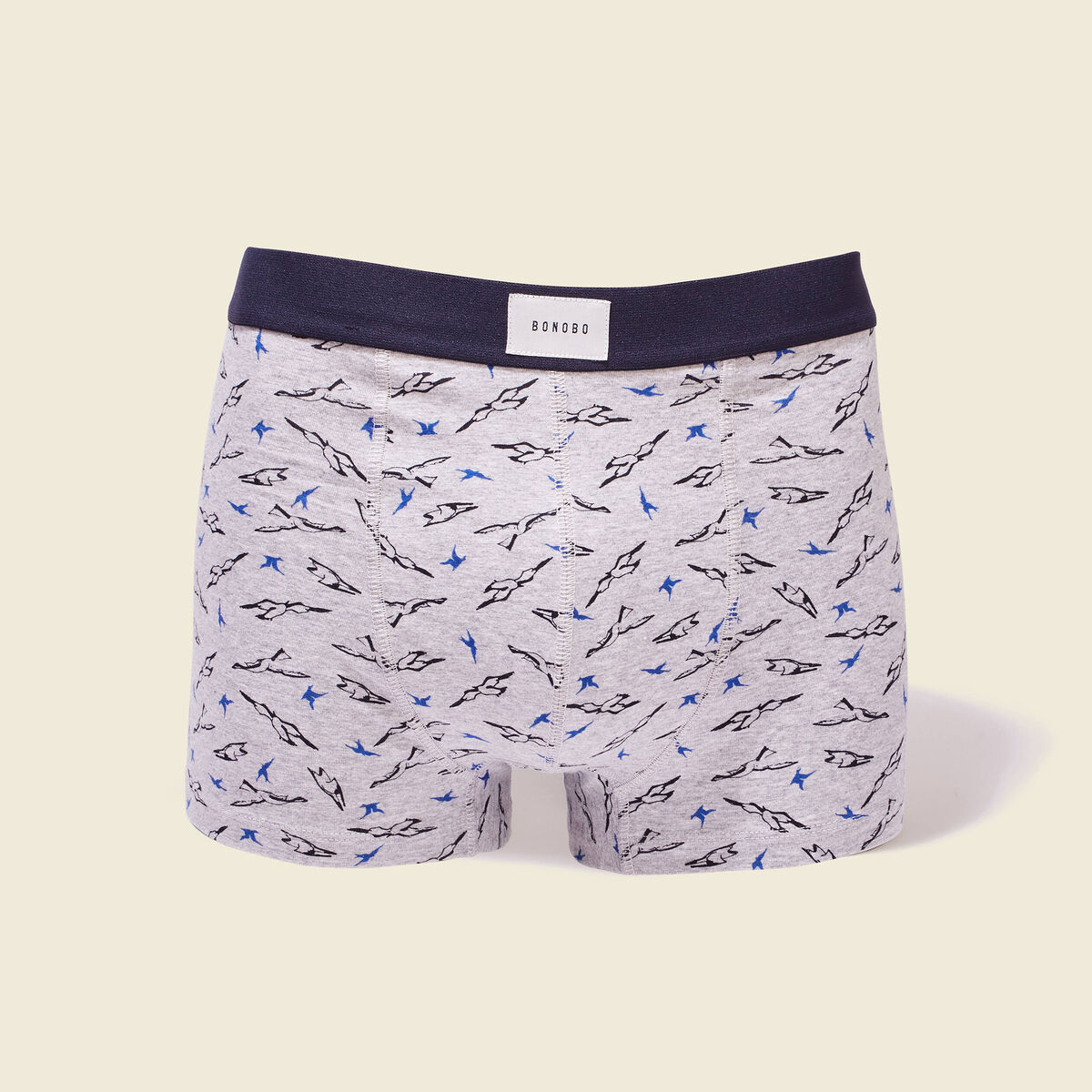 Lot 2 boxers bleu marine homme