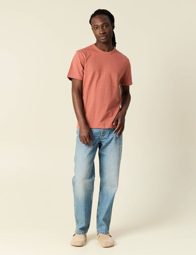 T-shirt manches courtes vieux rose homme