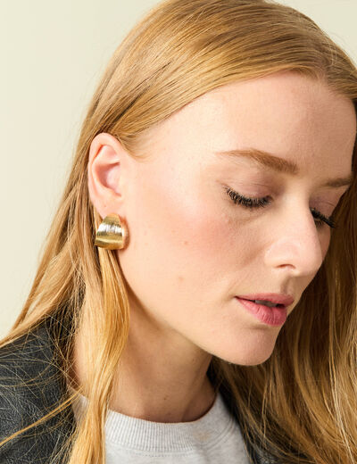 Boucles d'oreilles couleur or femme