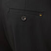 Pantalon droit taille haute noir femme