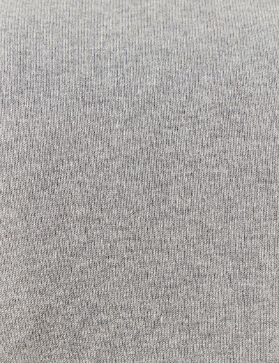 Pull droit court manches longues gris homme