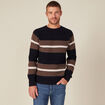 Pull manches longues fabriqué en France bleu marine homme